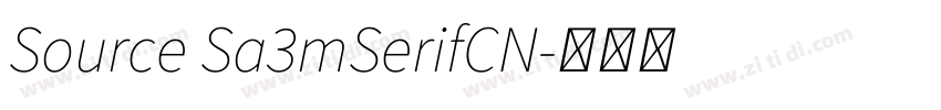 Source Sa3mSerifCN字体转换
